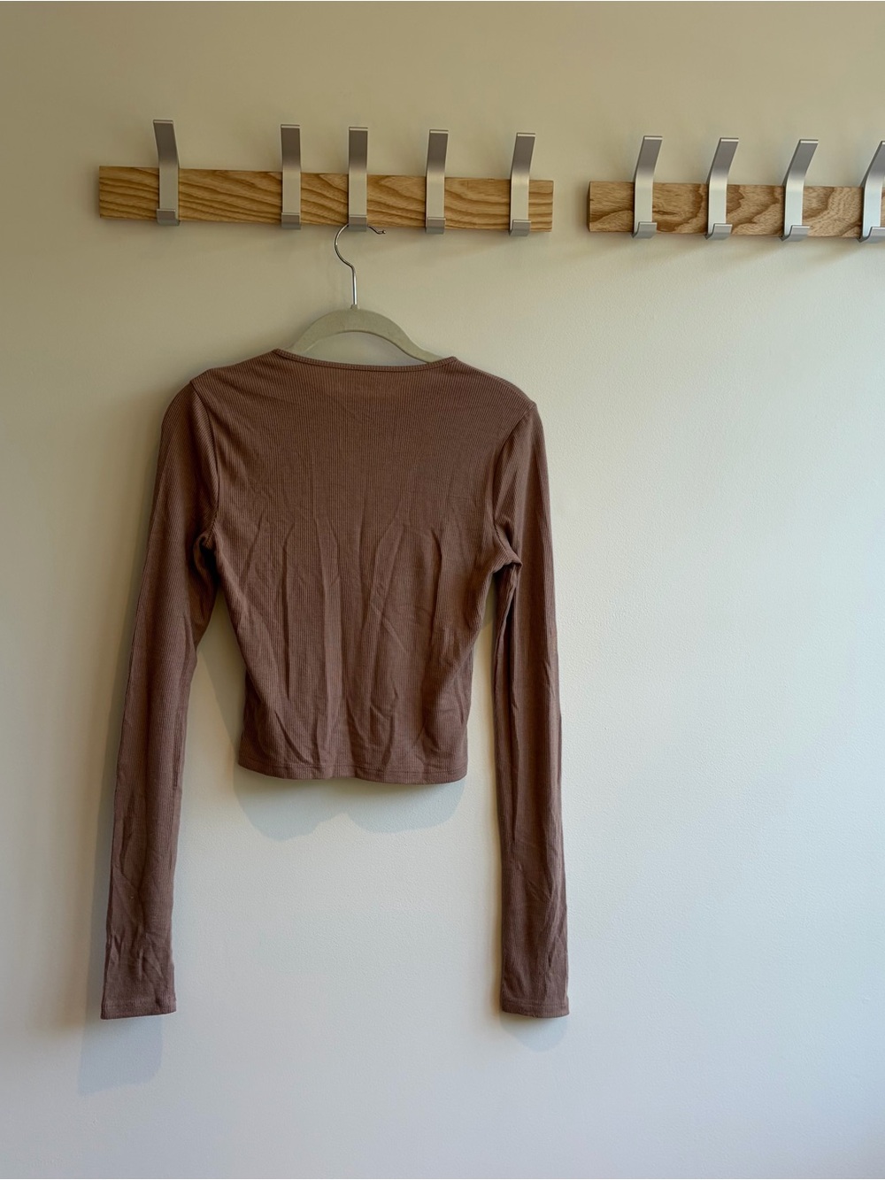Abercrombie & Fitch Mauve-Brown Long Sleeve Tee